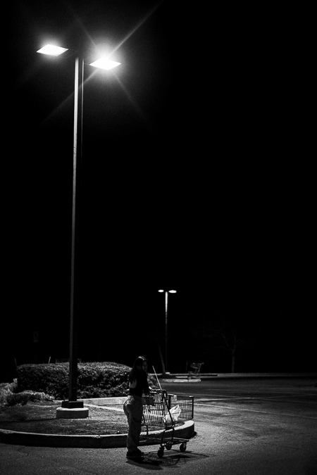 Alone in the parking lot