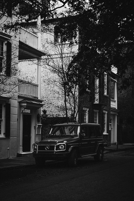 Car in monochrome
