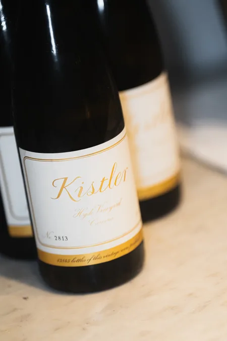 Bottles of Kistler Hyde Vineyard Chardonnay