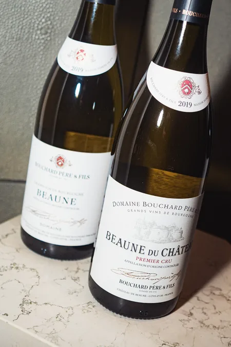 Bouchard Beaune du Chateau whites before service