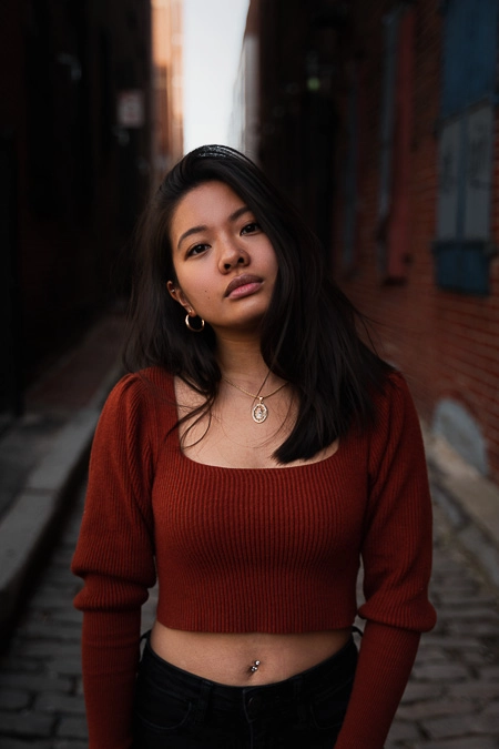 Jenn in an alley