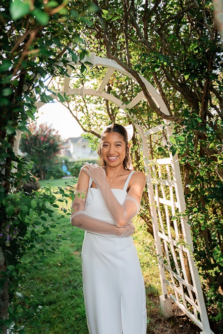 Natalie celebrating her engagement