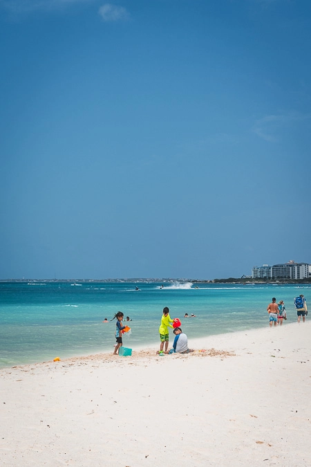 Kids playing in the Sand